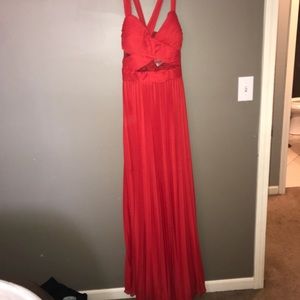NWT Betsy & Adam red prom dress